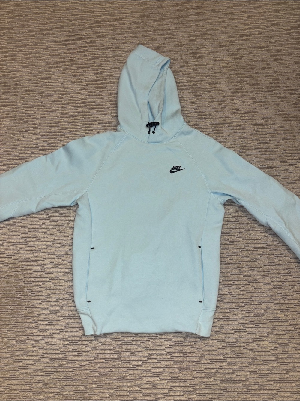 Nike Mens Tech Hoodie in Light Blue